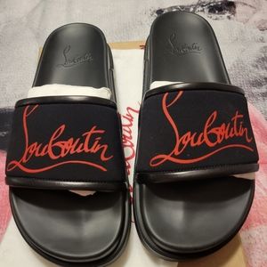 Authentic Christian Louboutin pool shoes size 41